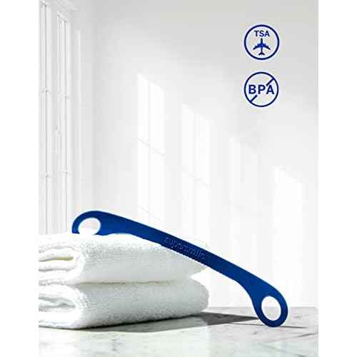 Supersmile Ripple Edge Tongue Cleaner, Ergonomic Reusable Tongue Scraper, 3 Count