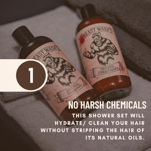 Johnny Slicks Hair Cleaning Kit - Supports Scalp & Hair Hydration - Organic Shampoo & Conditioner - Aloe, Shea Butter & Vitamin E - Original Scent - 2 Piece Set