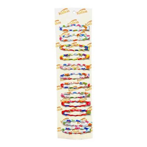 12-Pack Curly Snap hair clips for women, 2.5 Inch Metal Barrettes for All Hair Types, No-Slip, Stylish for Women and Girls. (multi).