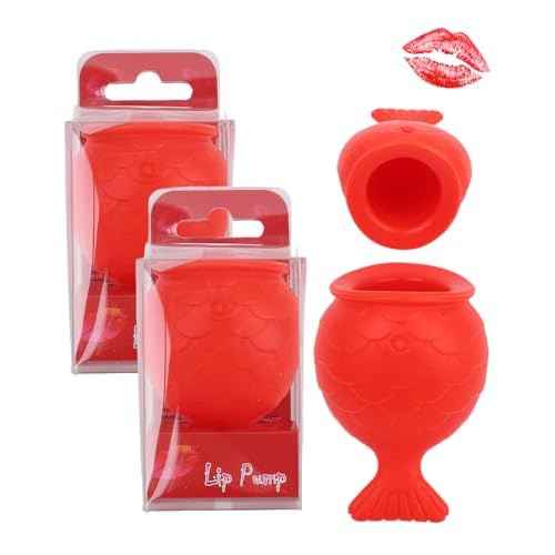 2 Pcs Lip Plumper Device, Reusable Long-lasting Fish Shape Lip Plumper Tool