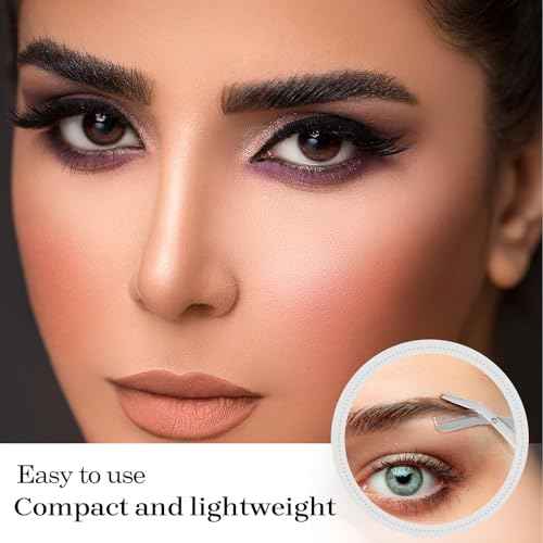 Eyebrow Scissors for Women,Eyebrow Scissors with Comb,Stainless Steels Eyebrow Trimmer Scissors and Cleaning Brush Eyebrow Trimming Kit for Women Men