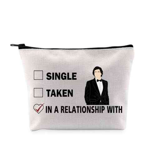 G2TUP A D inspired Gift Dating A D Makeup Bag A D Fan Cosmetic Bag A Merch Zipper Travel Bag (Dating A White Bag)