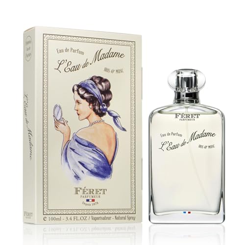 F?ret Parfumeur L¡¯Eau de Madame Eau de Parfum ? Luxury French Fragrance for Women ? Powdery Floral Perfume with Iris & Musk ? Long-Lasting, Made in France, 100mL