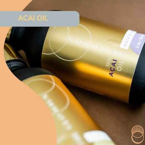 The Glo Haus Acai Berry Oil. 100% Pure Cold Pressed Carrier For Skin & Hair. Natural Antioxidant Suitable for All Skin Types. 4 Oz