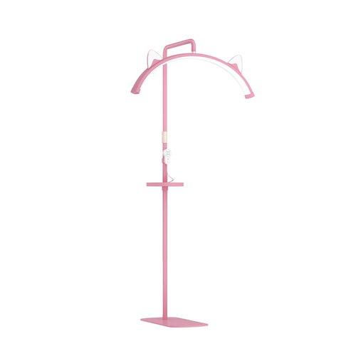 Lash Lamp for Eyelash Tech, Dimmable 3 Color Half Moon Lamp with Adjustable Height, Esthetician Light with Phone Stand for Eyelash Extensions Skincare Tattoo Spa Nail