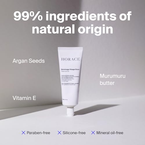 HORACE Gift Set with Purifying Face Cleanser, Gentle Face Scrub, and Mattifying Face Moisturizer - Skincare Set for Cleansing and Hydrating