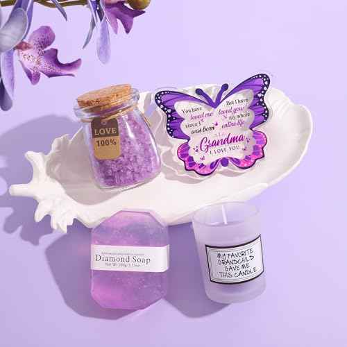 Grandma Christmas Mothers Day Birthday Gifts 10Pcs Set, Premium Natural Skincare Set - Moisturizing & Nourishing Body Care Kit, Ideal Gifts for Grandma Mother¡®s Day(Grandma)