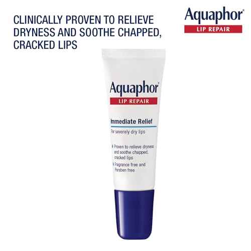 Aquaphor Lip Repair Ointment, Moisturizing Lip Balm Pack, Relieves Dryness, 0.35 Tube, Pack of 2