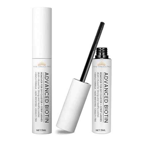 Lash Remover 2 in 1 BIOTIN Cluster Lashes Remover for Lash Extensions at Home Lash Clusters DIY Eyelash Extension Remover DIY Lash Extension Remover Adhesive