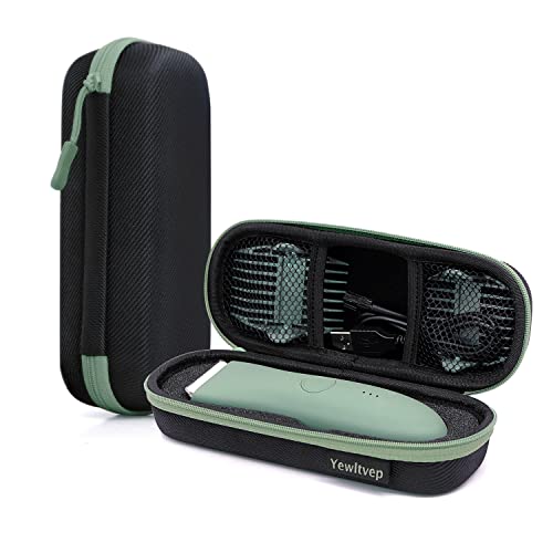 Yewltvep Case for Meridian Shaver, Hard Bags Compatible with MANSPOT Groin Hair Trimmer Without Recharge Dock, Storage Case for Meridian Trimmer with Shockproof Detachable Insert Foam