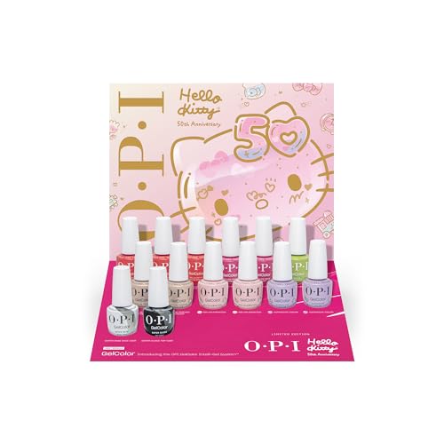 OPI GelColor Gel Nail Polish | Opaque Cr?me Metallic Shimmer UV Cure Gel Nail Polish | Hello Kitty Limited Edition Collection