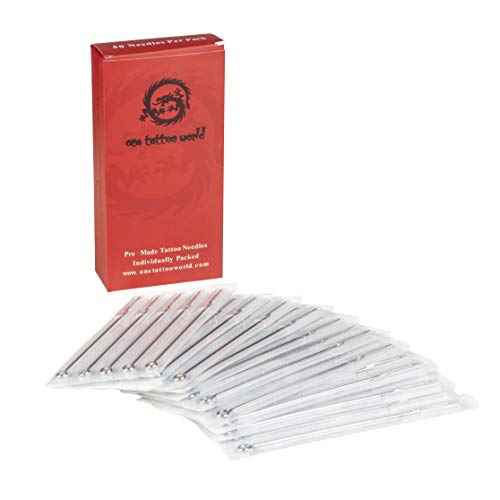 One Tattoo World 50 Pcs 5 Round Shader Sterilized Tattoo Needles, OTW-50-5RS