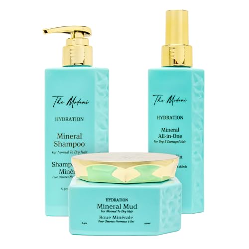 Hydration Mineral Kit - Shampoo (8.5oz/250ml), Mineral mud (8.5oz/250ml) and All in one
