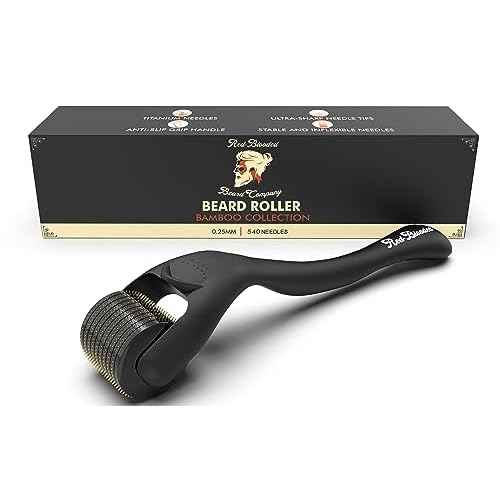 Beard Derma Roller Scalp Hair Care ? Microneedle dermaroller for Beard & Facial Hair, Rodillo para Minoxidil, Supports Thicker-Looking Beard, Patchy Beard Filler for Men