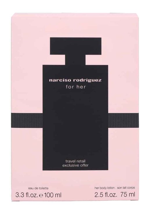 Narciso Rodriguez 2 Pc. Gift Set for Women Edt 3oz + B/l 2.5 Oz, 3fl Oz