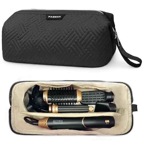 Shark Flex Style Case,Hair Tools Travel Organizer, Holds FlexFusion Attachments, Blow Dryer, Curling Iron, Styling Tools (Black)