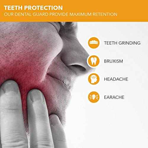 Mouth Guard for Teeth Grinding: Nighttime Dental Guard for Clenching, TMJ Relief - BPA Free, Moldable, Includes 4 Guards for Adults & Kids with Case