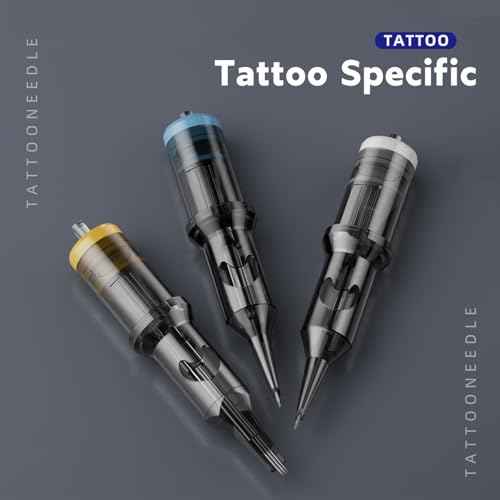 Beginners Tattoo Gun Kit - Wireless Tattoo Machine Kits with 1300mAh Battery, Rotary Tattoo Pen Set with 10pcs Cartridge Needles for Beginners Tattoo Supplies (45Pcs)