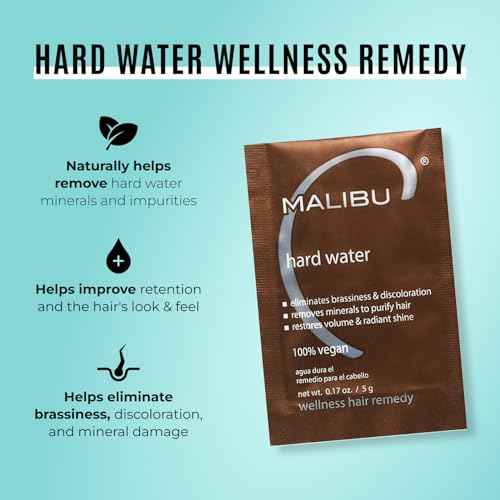 Malibu C Hard Water Wellness Remedy - Removes Deposits & Impurities - Contains Vitamin C for Shiny, Vibrant Results - Hard Water Treatment