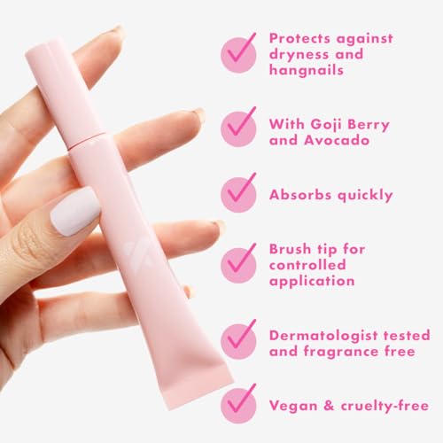 Olive & June Cuticle Oil | Hydrating Formula with Goji Berry & Avocado Oil | Fast-Absorbing, Moisturizing & Fragrance-Free | Brush Tip Applicator | Vegan & Cruelty-Free | Dermatologist Tested
