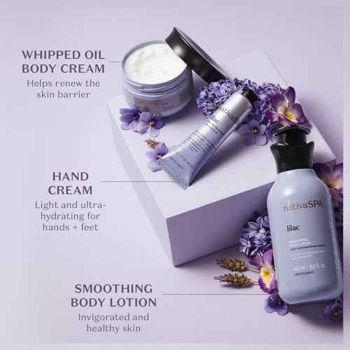 Nativa SPA by O Botic?rio, Lilac Smoothing Body Lotion with Nourishing Quinoa Oil + BioRetinol, Fragranced Skin Moisturizer, 13.5 Ounce