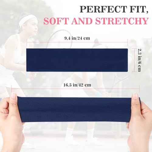 8 Pack Headbands for Women, Elastic Soft Hair Bands Non Slip Women's Fashion Headbands for Daily Workout Yoga Running