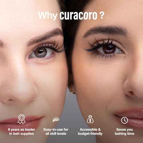 CURACORO Lash Cream Remover for Lash Extensions 15g, Dissolves Powerful Eyelash Extension Glue, Low Irritation Cream for Sensitive Skin (Melon Scent for Sensitive Eyes)