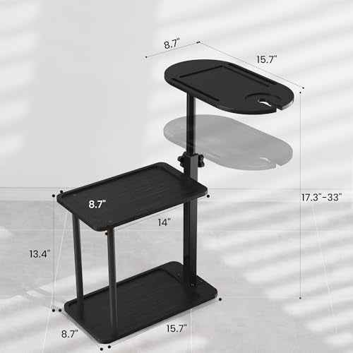 Bathtub Tray Table, Freestanding Bath Side Table Tub Tray Caddy, 3 Layer Bamboo Bath Board Shelf, Bathtub & Bathroom Accessories, New Home Gift for Mom, Housewarming, Anniversary, Wedding