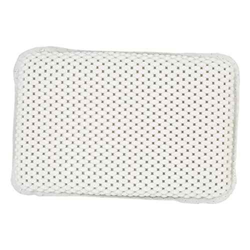 Bath Biss Spa Foam Bath Pillow | Suction Cup | Bathtub | Head and Neck Support | Relaxing Cushion | White