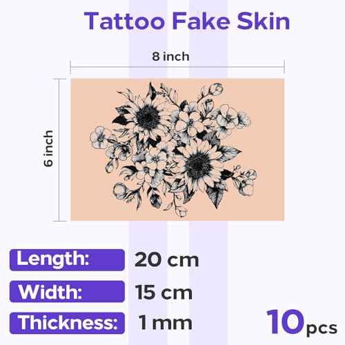 85PCS Tattoo Skin Kit - Usiriy Tattoo Practice Skin Fake Skin Tattoo Kit with Tattoo Ink Caps Cups Tattoo Transfer Paper Dental Bibs Tattoo Gloves Tattoo Supplies Tattoo Starter Kit for Beginners