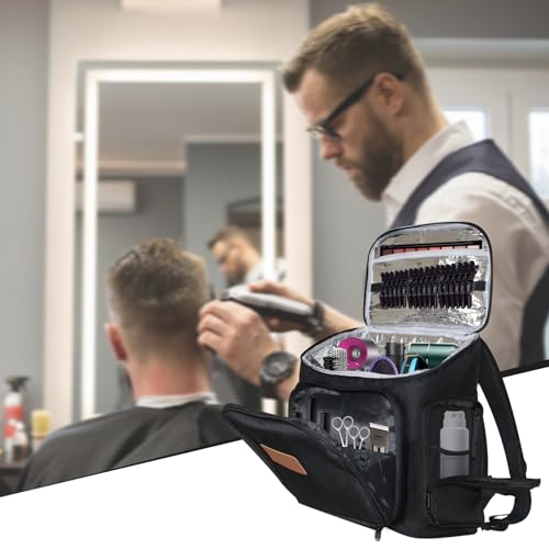 Hairstylist Travel Bag Hair Stylist Bag for Traveling, Cosmetology Hairdresser Bag Barber Case Backpack