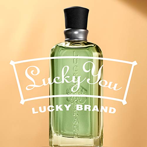 Lucky Brand Lucky You Cologne Spray for Men, Day or Night Casual Scent with Bamboo Stem Fragrance Notes, 3.4 Fl Oz