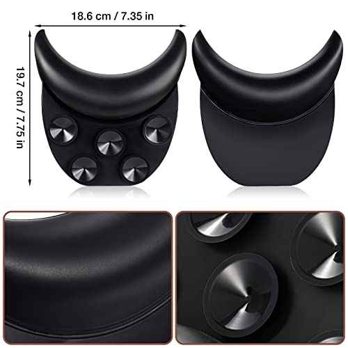 Noverlife Salon Neck Rest Cushion with Suction Cup, Non-Slip Soft Silicon Shampoo Bowl Neck Rest, Portable Hair Salon Shampoo Sink Gel Neck Pad, Hair Washing Sink Neck Support for Home Salon Basin