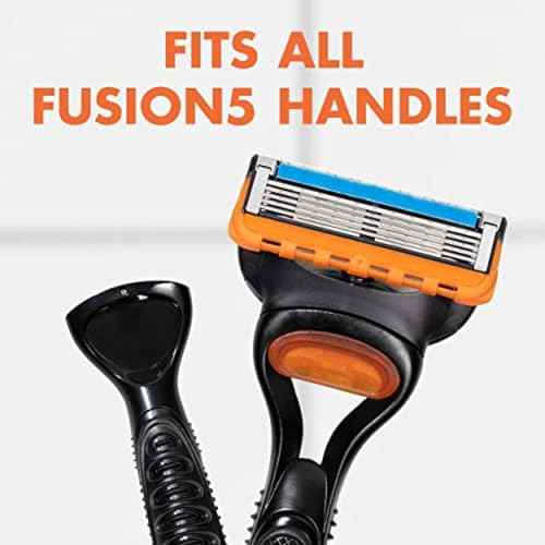 Gillette Fusion5 Razor Refills for Men, 12ct Cartridges, Lubrication Strip, Precision Trimmer for Men, 5-Bladed Refill Blades for Close Shave
