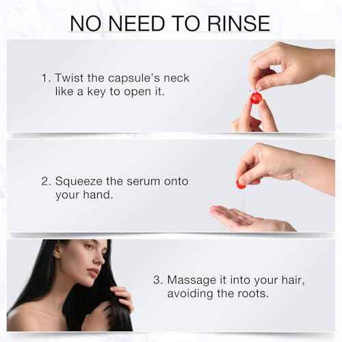 Hair Oil - 40 Hair Care Capsules - No Rinse - Hair Serum with Argan Oil, Macadamia & Avocado Oils - Vitamins A, E, & Pro B5 - Hair Gloss - Conditioner for Women & Men