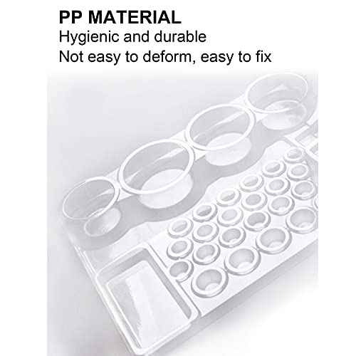 24pcs Tray, Cartridge Tray Disposable Ink Cup Holder Stand Plastic Needle Pigment Tray Accessory Items For Tattooists