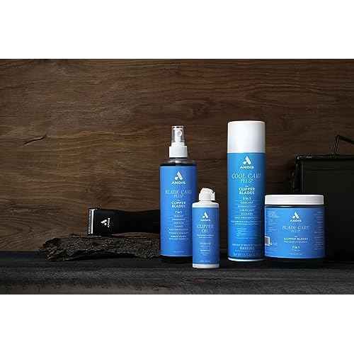 Andis 12750 Cool Care Plus 5-in-1 Clipper Spray, 15.5 oz Can, Blade Care and Treatment, Blue