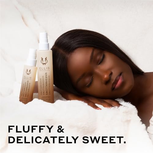 Ellis Brooklyn MARSHMALLOWS Hair And Body Fragrance Mist - Gourmand Perfume Mist with Marshmallow, Caramel Accord, & Milky Musks, Vegan Perfume Made In The USA, 50ml 1.7 Fl Oz