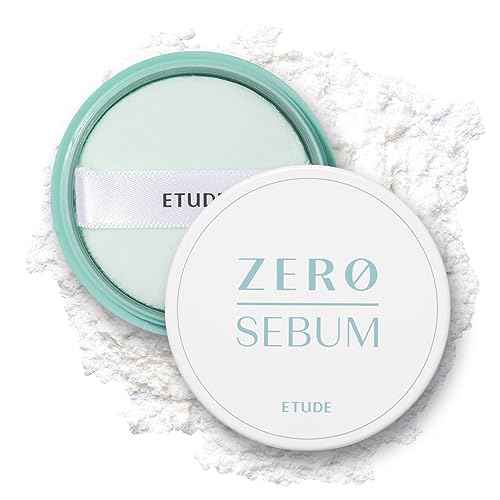 ETUDE Zero Sebum Loose Powder for Face | Lightweight Oil Control No Sebum Loose Face Powder with 80% Mineral | Long Lasting for Setting or Foundation Makes Skin Downy