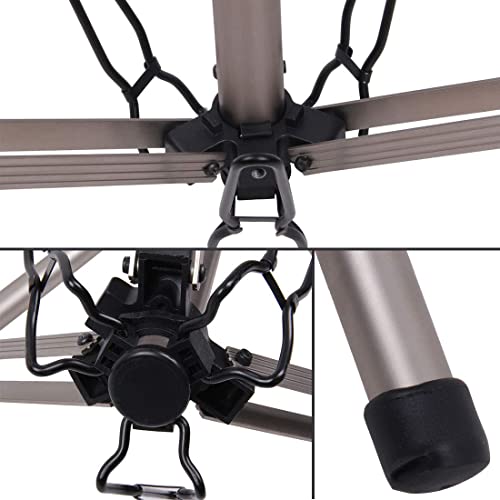 68 Inch Adjustable Mannequin Head Stand Aluminum of Tripod Silver Manikin Head Stand with Travel Bag for Cosmetologist, Hairstylist, Barber