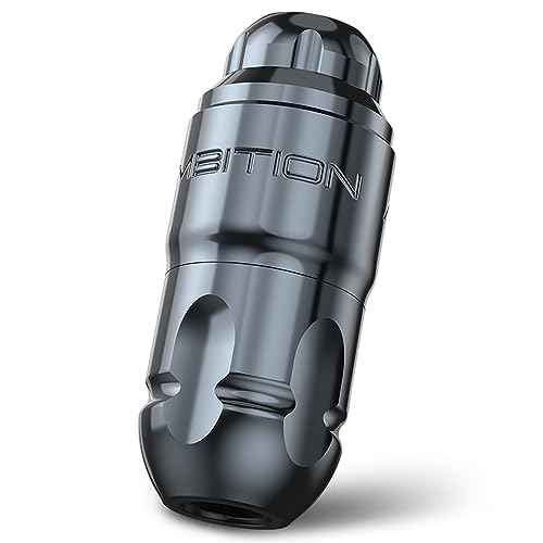 Ambition Lutin Rotary Tattoo Gun with Straight Drive Bar - Short Tattoo Machine Pen with Brushless Motor Strong Power Low Vibration with RCA Cord for Professional Tattoo Artist