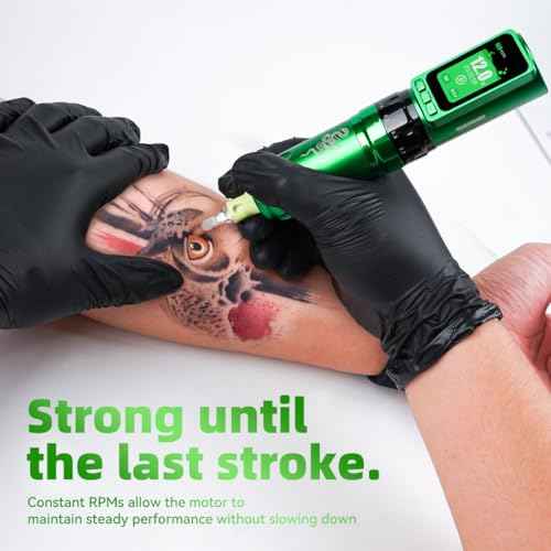 Mast Tattoo Gun Pen Machine, Fold Pro Cordless Year of Snake Edition Tattoo Machine Gift, Power Motor by Mcore-C3, 3000mAh Battery Power Supply (Kit)