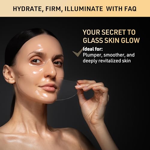FAQ Glass Skin Collagen Face Mask ? Hydrating Skincare ? Collagen Mask for Face Care & Glass Skin (5pcs)