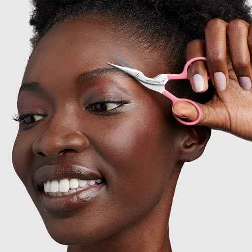 Tweezerman Exclusive Tea Rose Brow Shaping Scissors & Brush