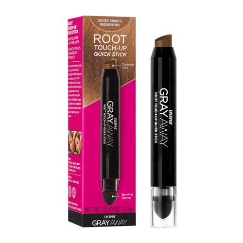 EVERPRO Gray Away Root Touchup Quick Stick, Lightest Brown/Medium Blonde, 0.1 Oz