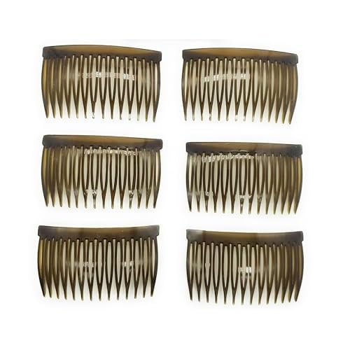 Good Hair Days Side Combs ? 2 7/8¡È Anti?Slip Hair Side Combs for All Hair Types, Bridal Jewelry & Daily Styling Accessory for Secure Updos ? Tortoise Shell, Set of 6