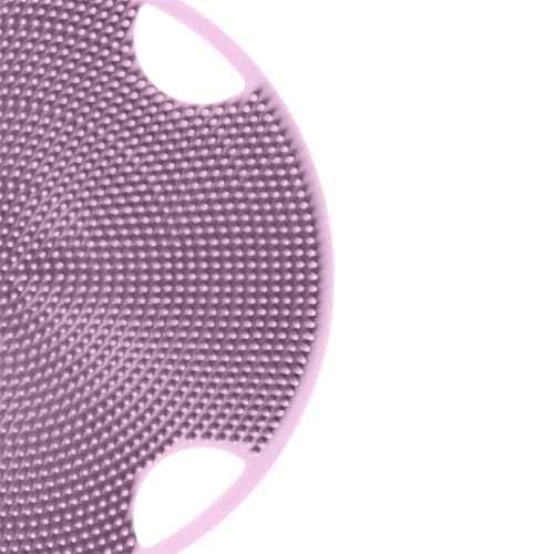 Boie USA Flat Body Scrubber - Hygienic, Exfoliating Loofah Alternative - Feels Like Silicone Scrubber Gentle on Sensitive Skin, Hypoallergenic, BPA- & Latex-Free, Made in The USA (Thistle)