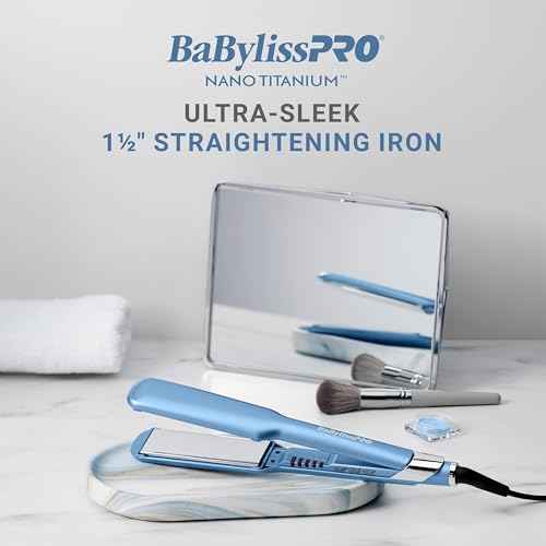 Nano Titanium Ultra-Sleek Hair Straightener, Flat Iron for All Hair Types