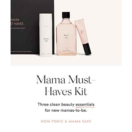 HATCH Mama Must Haves Kit - Belly Oil, Nipple + Lip Rescue Balm, and Down Girl Soothing Leg + Foot Relief - 3 Piece Set - Maternity Essentials