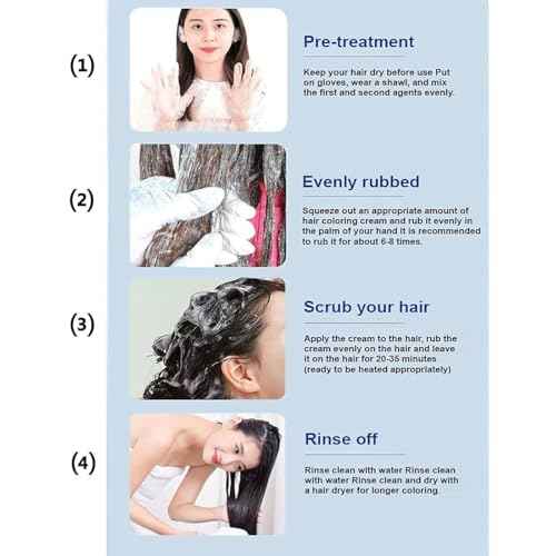 Vivping Zhihuashi Caviar Protein Hair Dye, Qiweitang Hair Dye Shampoo, Plant-Based Hair Coloring Cream, Natural Plant Formula, Caviar Color Cream for Women & Men (Black)